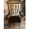 Image 2 : Vintage rocking chair and brass lamp with shade