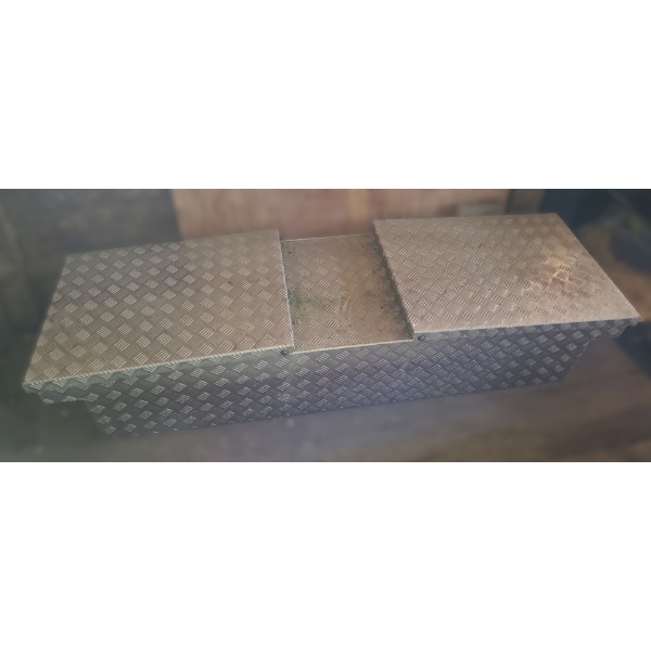 - Aluminum Truckbox 69.5 W, 21.5 D, 13.5 T (No Key Included)