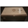 Image 1 : Silver Plated Brass Trinket Box w/ Key 