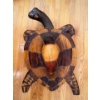 Image 3 : XL Hand Carved Mahogany Tortoise Sculpture 34x23