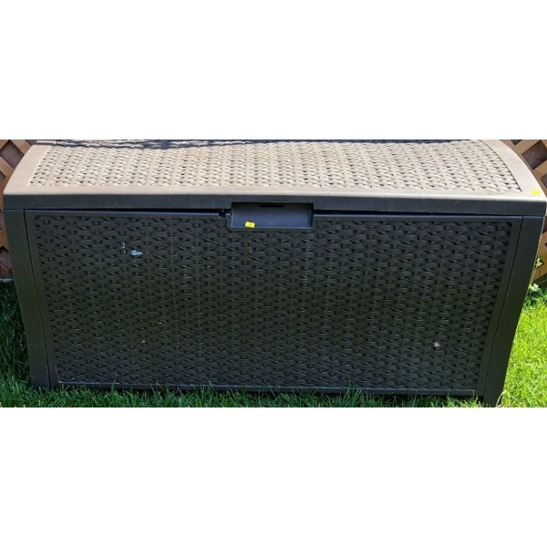 Suncast Resin Deck Storage Box 52 W,  28 D,  25 T