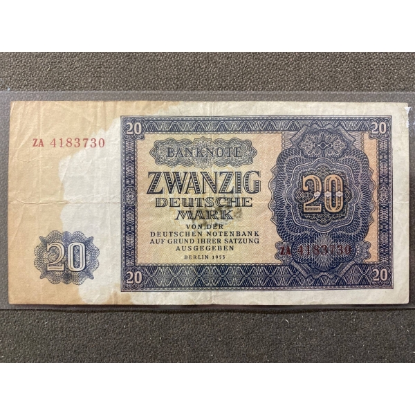 1920s German 20 Deutsche Mark Banknote