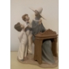 Image 1 :  LLADRO Porcelain Sister Nun w/ Choir Boys 11x14 Music Lesson Organ Religious