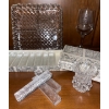 Image 3 : Bundle Of Vintage Glassware & Serving Decor  Napkin Weights Gravy Boats Humming Bird Butter Dish & M