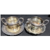 Image 5 : Silverplated Beverage Service - Trays Chalice' Creme & Sugar Gravy Boat & More 