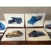 Image 1 :  Collection of vintage colored, Truck prints and 1929 black-and-white Ford model a Pullium moving va