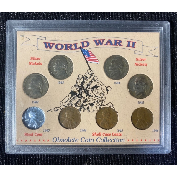 WWII Obsolete Coin Collection 0.224 Troy Ounces of Silver