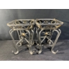 Image 1 : Vintage Glass Top End Tables