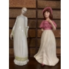 Image 1 : Royal Doulton Reflections Hand Chipped & Girl & Pink Dress - Unmarked
