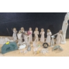 Image 1 : Assorted Figurines Including:  Willow Tree Figures, Mini Crystal and Glass, Tallest Figurine 11 T 