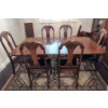 Image 7 : Wood Drop-Leaf Dining Table with 6 Chairs