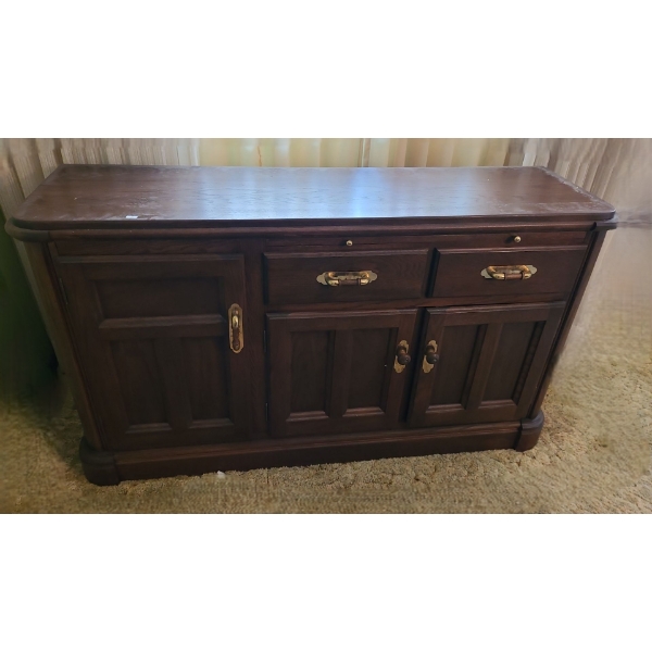 Richardson Brothers Dining Buffet w/ Storage Drawers and Cupboards 54 W, 16 D, 31 T 