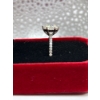 Image 4 : 2ct Round Moissanite with 18 Round Cubic Zirconia Set in 925 Silver Ring - Size 7