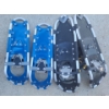 Image 2 : Two Pairs of Atlas Snowshoes- Blue Size Large and Black (Could Not Find Tag, But Bigger Than Blue) 