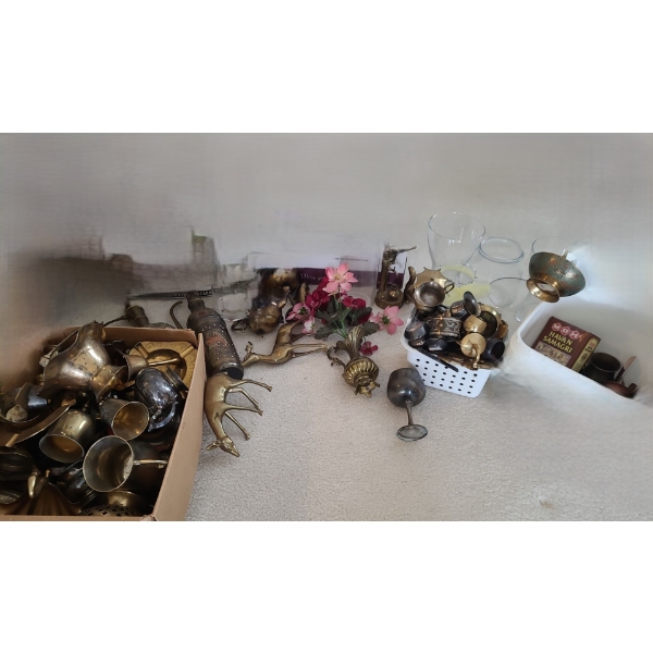 Large Selection of Brass & Glassware