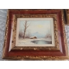 Image 10 : Wooden Ornate Carved Framed Original Signed Paintings x2 -(Measurements in Pics)