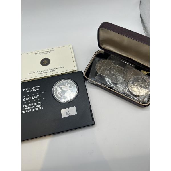 2005 $5 Fine Silver RCM with Klondike Tokens
