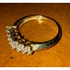 Image 3 : Gorgeous Stamped 10K Yellow Gold Cluster Ring 2.37g