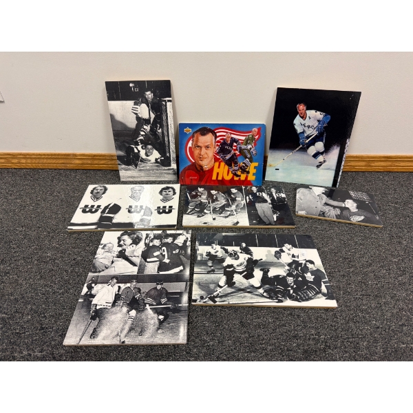 Hockey Memorabilia Featuring Gordie Howe and Various Players Autographs