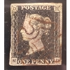 Image 1 : 1840 Authenticated First Issue Original Penny Black Stamp Oldest Postage Stamp & Book 