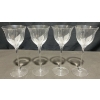 Image 3 : 12 Clear Etched Leaf Motif Wine and Champagne Glasses