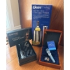 Image 1 : Wine Accessory Set Featuring Oster Electric Opener, Royal Selangor Stopper, and Vineyard Elite Kit