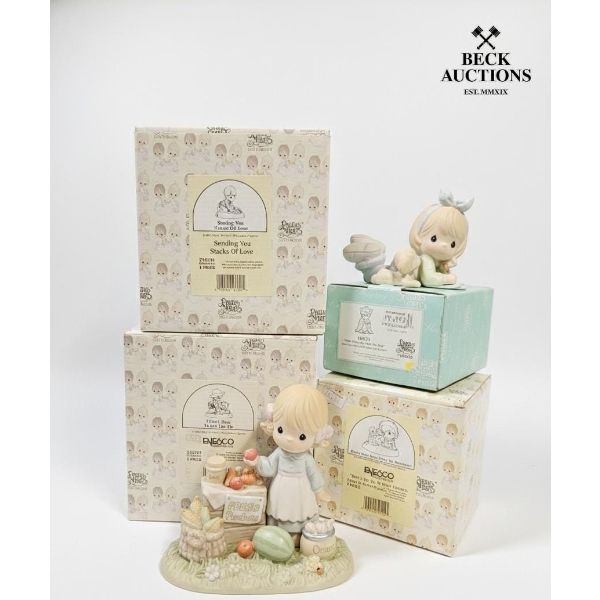 6 Precious Moments figurines Different Size 