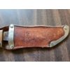 Image 2 : Vintage Contreband - 2 'Bullet" Folding Knives w/ Filet Knife in Genuine Leather Sheath