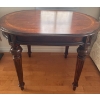 Image 1 : Antique Regency Demi Lune Mahogany Console Table 