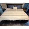 Image 1 : Comfy King Sized Bed w/ Bedding- Douvet & Sheets  Mattress Is In Great Shape!