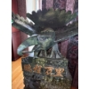 Image 1 : Large Chinese Inscription Eagle Statue - 63in Wide, 54in Tall 