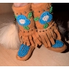 Image 3 : Miniature Genuine Leather Mukluks Vintage Chalkware Plaques Flat Skipping Rocks & More