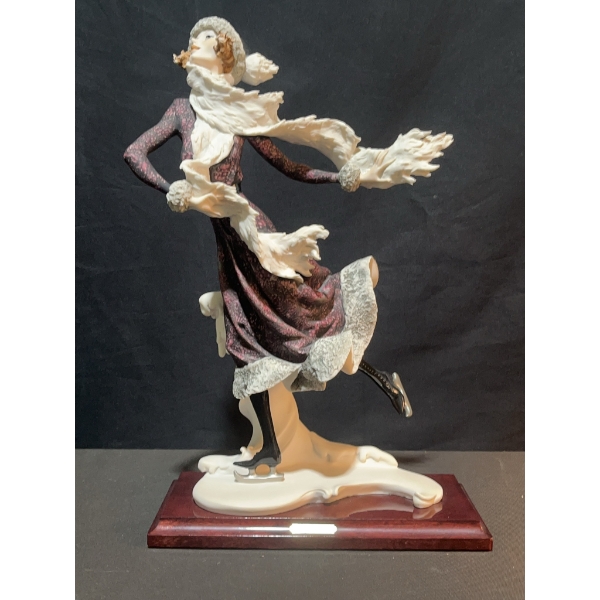 Giuseppe Armani Florence Porcelain Skating Lady Figurine, 1999