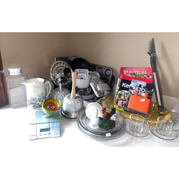 Kitchen Necessities For Cooking & Baking  Scales, Cake Pans, Jugs, Keto Books, Muffin Trays, Mugs & 