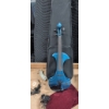 Image 2 : Electric Blue Violin with Bow, Case, and Accessories