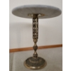 Image 2 : Gorgeous Brass Base w/ Marble Top Small Table - 15W, 17T 
