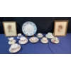 Image 1 : Collection of Teacup & Saucer Sets with Two Needlework Art Pieces and more