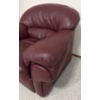 Image 2 : Campio Furniture, Made in Canada, Leather Burgundy Single Couch in Great Condition - 43W, 35D, 34T 
