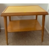 Image 2 : Decorative Collectables w/ Teak 2 Tiered End Table 25x14x24