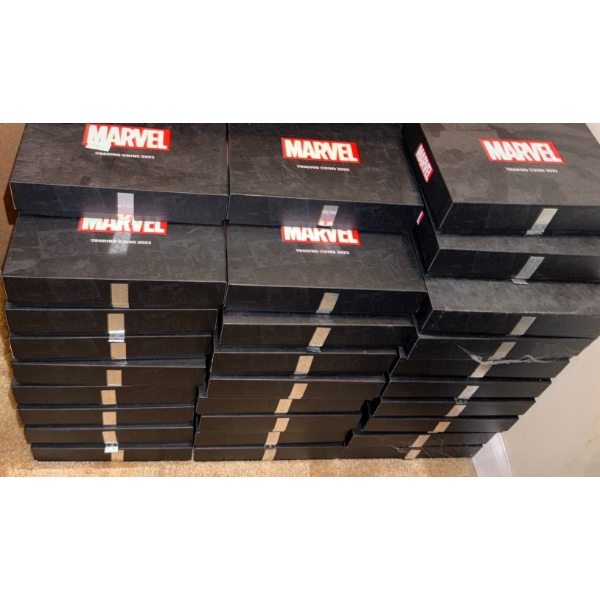 Marvel Trading Coins Empty Boxes