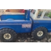 Image 7 : Tonka Blue Metal Toy Truck, Airbani Gauge and Wooden Fruit Crate Lot