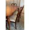 Image 2 : Vintage Dinning Table w/ 6 Chairs & 3 Inserts 53x39x30
