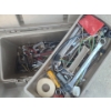 Image 4 : Toolbox 20 W, 10 D, 12 T and Milk Crates Full Of Tools Including: Trailer Anti-Theft Lock