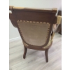 Image 6 : Vintage wooden chair with velvet fabric - 23W, 40T, 20D, 