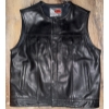 Image 1 : First Classics Men's Black Genuine Leather Motorcycle Vest Size XXL