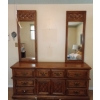 Image 1 : Larger Dresser w/ Mirrors - 72W, 18D, 85T 