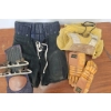 Image 3 : Vintage Hockey Equipment Set Including Pads, Gloves, and Shorts
