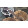 Image 2 : Vintage: Pick Axe, Buck Saw Blades 36 w, Metal Glavanized Buckets, Apple Baskets & more