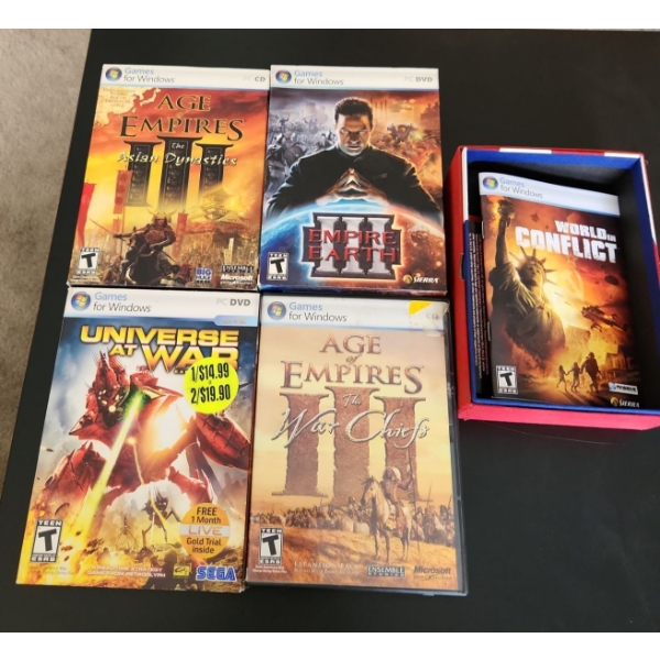 Assorted PC Games: Age of Empires and More! Titles Listed in Description