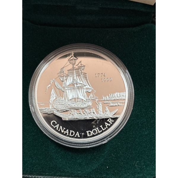 1999 $1 The Voyage of Juan Perez, 225th Anniversary - Proof Silver Dollar
TECHNICAL SPECS:
Diameter: